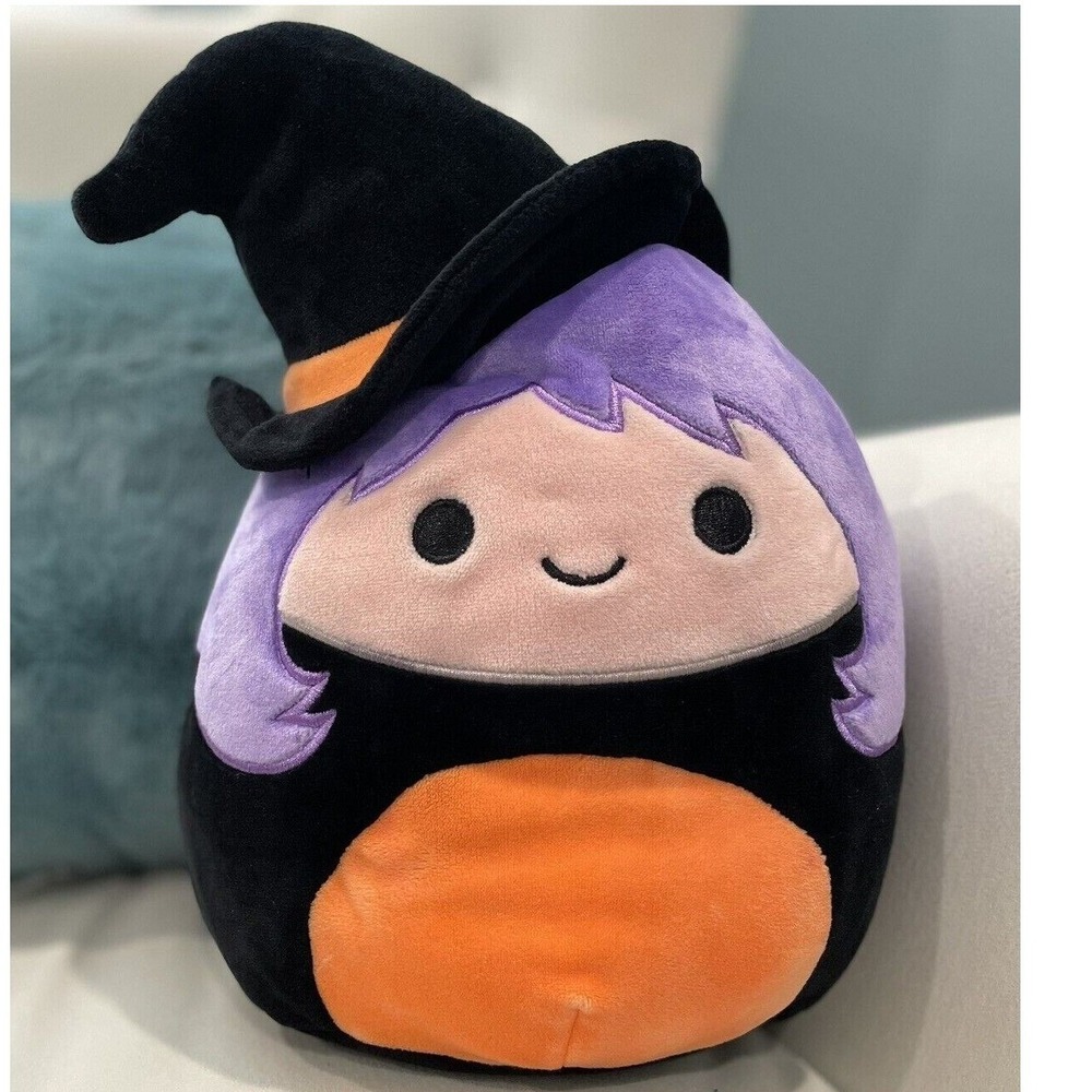 Squishmallow 12" Madeleine Witch Super Soft‎ Plush Purple Hair Halloween Stuffed
